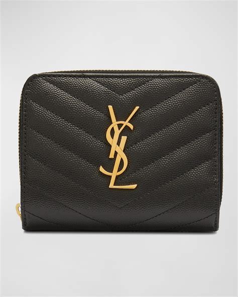 ysl wallet beige|ysl zipper wallet.